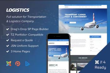 TZ Logistics - Transportation Joomla 4 Template